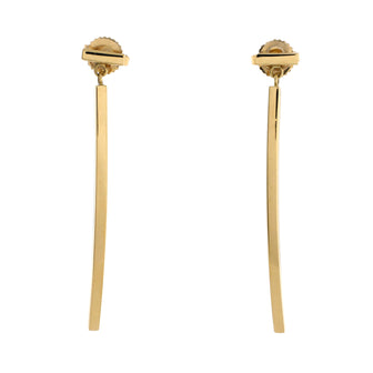 Tiffany & Co. T Wire Bar Earrings 18K Yellow Gold