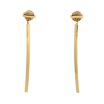 Tiffany & Co. T Wire Bar Earrings 18K Yellow Gold