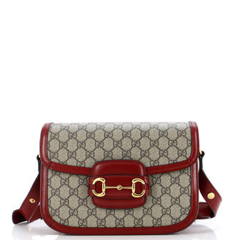 Gucci Horsebit 1955 Shoulder Bag GG Coated Canvas Small