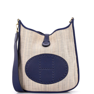 Hermes Evelyne Bag Gen I Toile and Leather PM