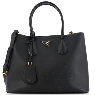Prada Cuir Double Tote Saffiano Leather Large