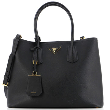 Prada Cuir Double Tote Saffiano Leather Large