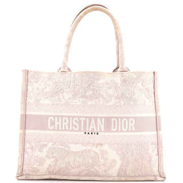 Christian Dior Book Tote Embroidered Canvas Medium