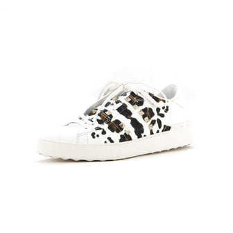 Valentino Garavani Women's Rockstud Open Sneakers Printed Leather