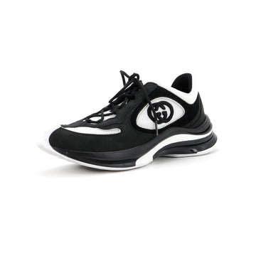 Gucci Women's Run Trainer Sneakers Technical Fabric and Suede