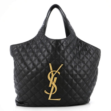 Saint Laurent Icare Shopping Tote Quilted Leather Maxi