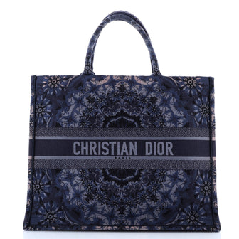 Christian Dior Book Tote KaleiDiorscopic Canvas Large