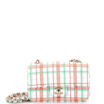 Chanel Classic Single Flap Bag Quilted Printed Calfskin Mini