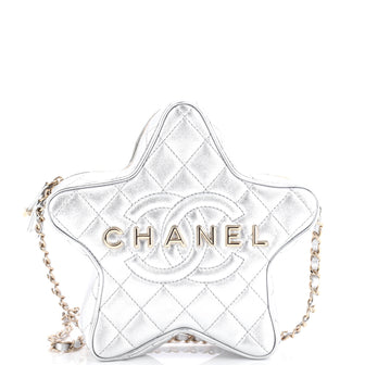 Chanel CC Walk of Fame Star Bag Quilted Metallic Lambskin