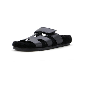 Hermes Women's Chypre Sandals Leather with Shearling