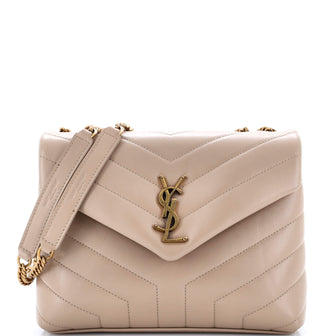 Saint Laurent Loulou Shoulder Bag Matelasse Chevron Leather Small