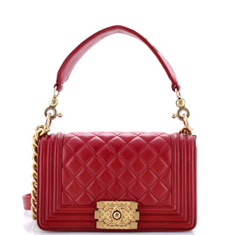 Chanel Boy Flap Bag Quilted Lambskin Small