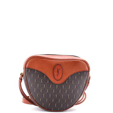 Saint Laurent Le Monogramme Coeur Bag Monogram All Over Coated Canvas and Leather