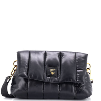 Tom Ford Puffy Crossbody Bag Quilted Nylon Medium