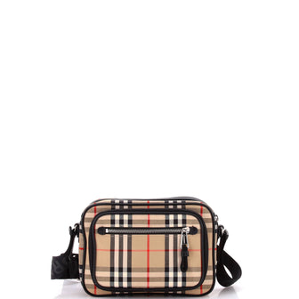 Burberry Paddy Crossbody Bag Vintage Check Canvas Small