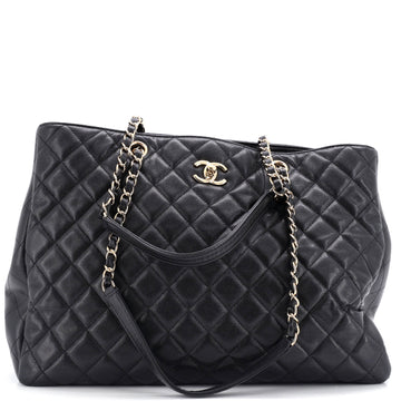 Chanel Classic CC Shopping Tote Quilted Calfskin Large