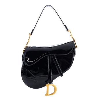 Christian Dior Saddle Bag Patent Medium