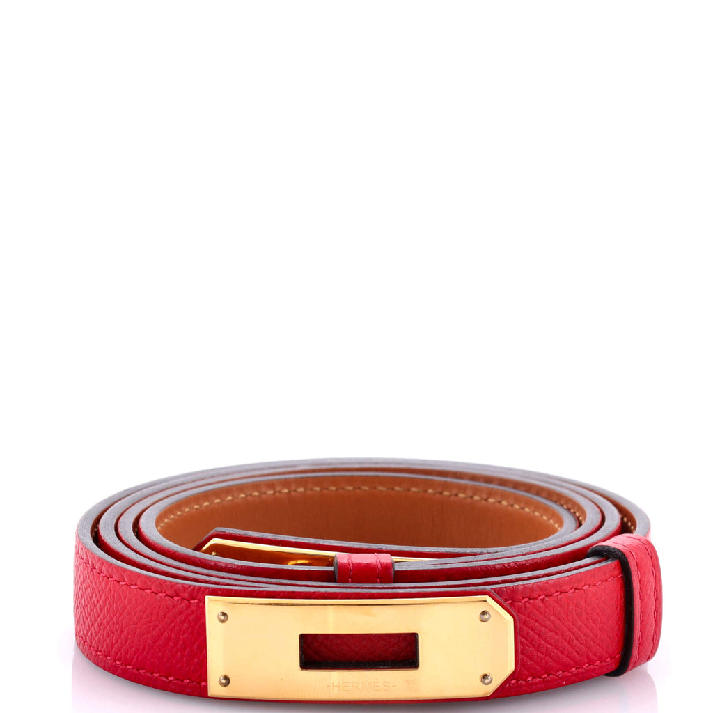 Kelly Belt Leather Thin 70 / red