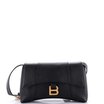 Balenciaga Hourglass Sling Shoulder Bag Leather Small