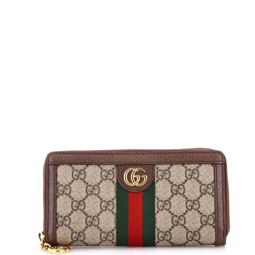 Gucci Ophidia Zip Around Wallet GG Coated Canvas
