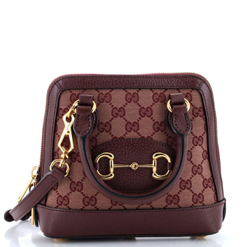 Gucci Horsebit 1955 Top Handle Bag GG Canvas Mini