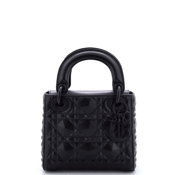 Christian Dior Lady Dior Bag Diamond Motif Cannage Calfskin Mini