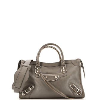 Balenciaga City Classic Metallic Edge Bag Leather Small