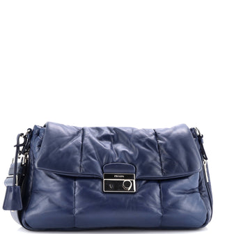 Prada Bomber Flap Bag Nappa Leather Medium