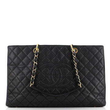 Chanel Grand Shopping Tote Quilted Caviar XL