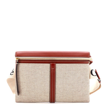 Chloe Woody Belt Bag Canvas with Leather