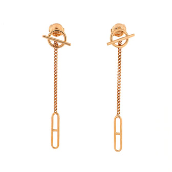 Hermes Echappee Drop Earrings 18K Rose Gold