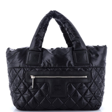 Chanel Coco Cocoon Reversible Tote Quilted Printed Nylon Small