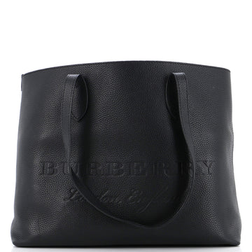 Burberry Remington Tote Embossed Leather Large