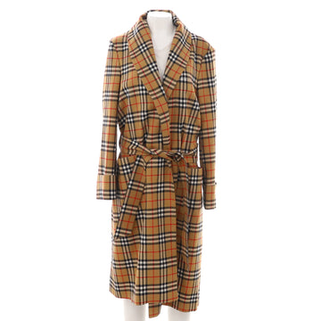 Burberry Women's Aldermoore Belted Trench Coat Vintage Check Wool