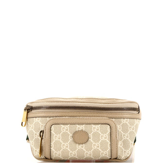 Gucci Interlocking G Patch Belt Bag GG Coated Canvas