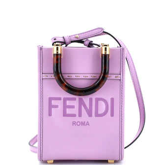 Fendi Sunshine Shopper Tote Leather Mini