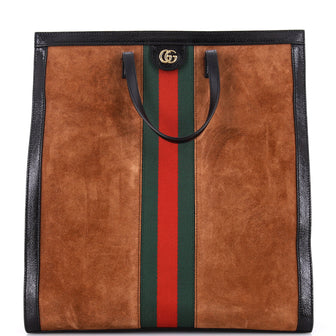 Gucci Ophidia House Tote Suede Vertical