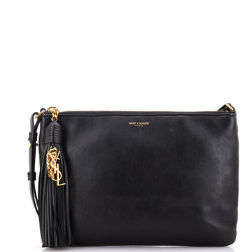 Saint Laurent Teen Monogram Crossbody Bag Leather