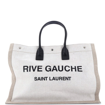 Saint Laurent Rive Gauche Shopper Tote Canvas Large