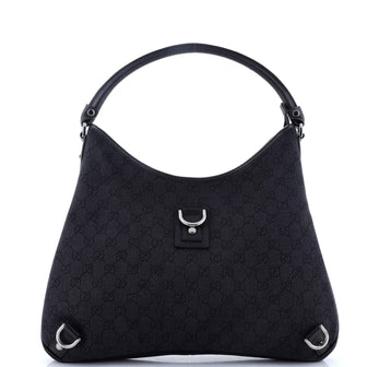 Gucci Abbey D-Ring Hobo GG Denim Large