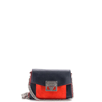 Givenchy GV3 Flap Bag Leather with Suede Mini