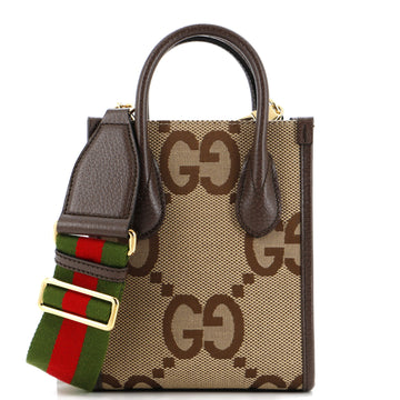 Gucci Vertical Tote Jumbo GG Canvas Mini