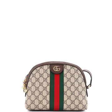 Gucci Ophidia Dome Shoulder Bag GG Coated Canvas Small