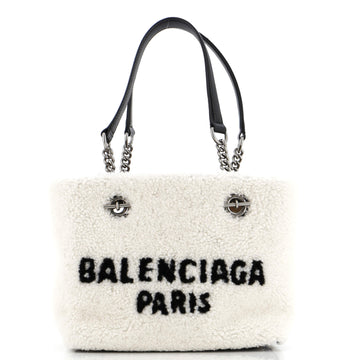 Balenciaga Duty Free Tote Shearling Small
