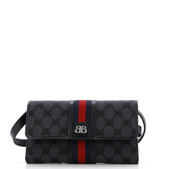 Balenciaga x Gucci The Hacker Wallet on Strap BB Canvas