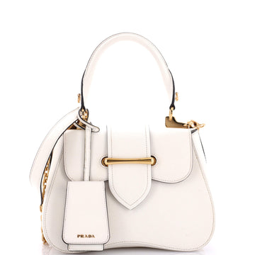 Prada Sidonie Top Handle Bag Saffiano Leather Small