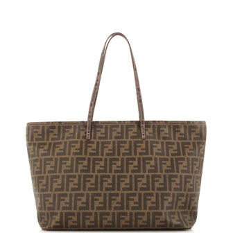 Fendi Roll Tote Zucca Coated Canvas Medium