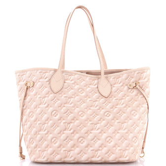 Louis Vuitton Neverfull NM Tote Stardust Monogram Empreinte Leather MM