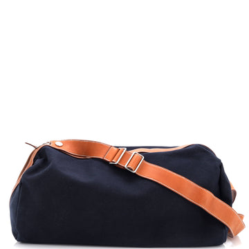 Hermes Odyssee Terre Duffle Bag Canvas with Leather