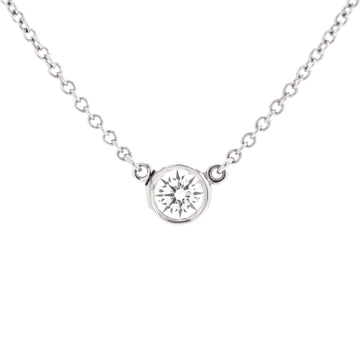 Tiffany & Co. Elsa Peretti Diamonds By The Yard Pendant Necklace Platinum with Diamond 0.20-0.29CT